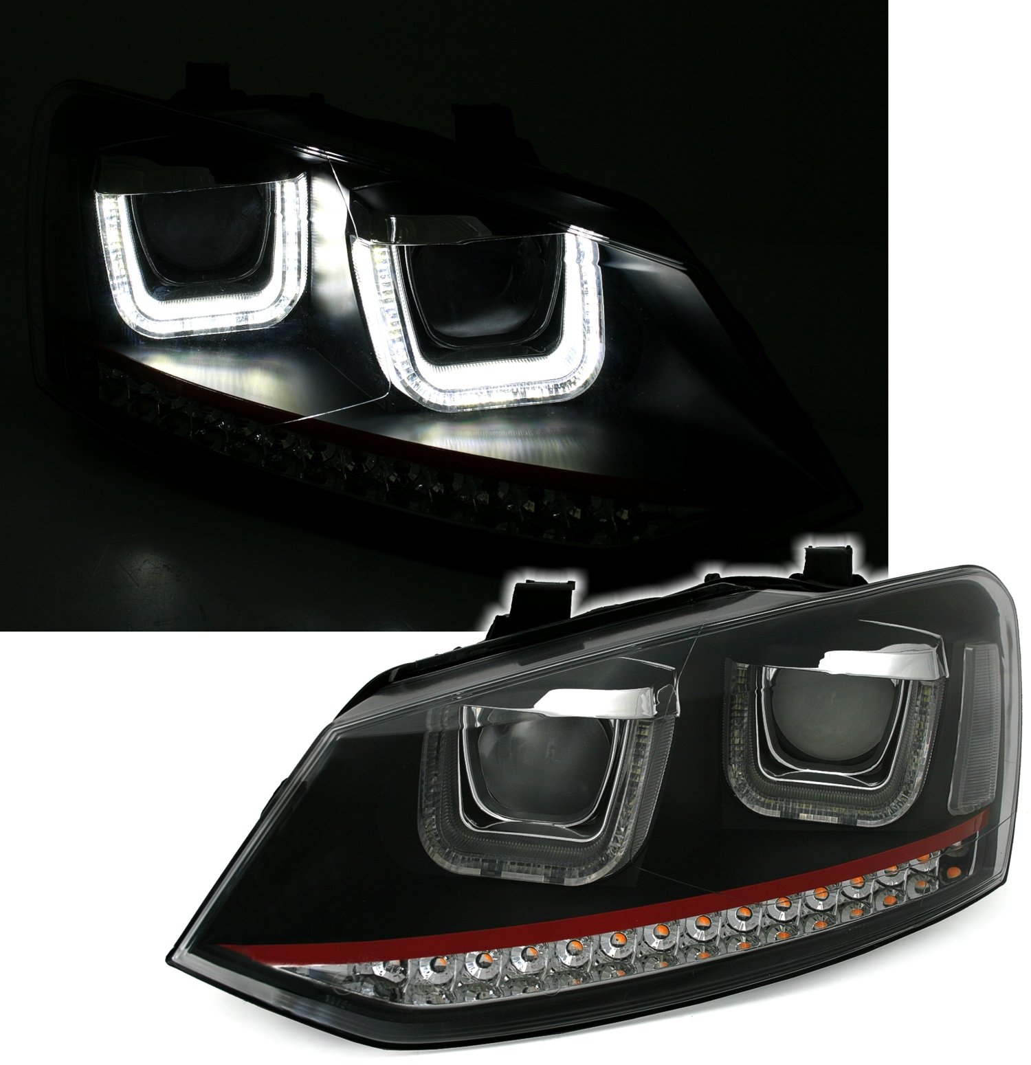 Eagle Eyes VK171-B3WU0-2VRG Scheinwerfer Set mit LED Tagfahrlicht Optik, in Schwarz Eagle Eyes VK171-B3WU0-2VRG Scheinwerfer Set mit LED Tagfahrlicht Optik, in Schwarz von Eagle Eyes