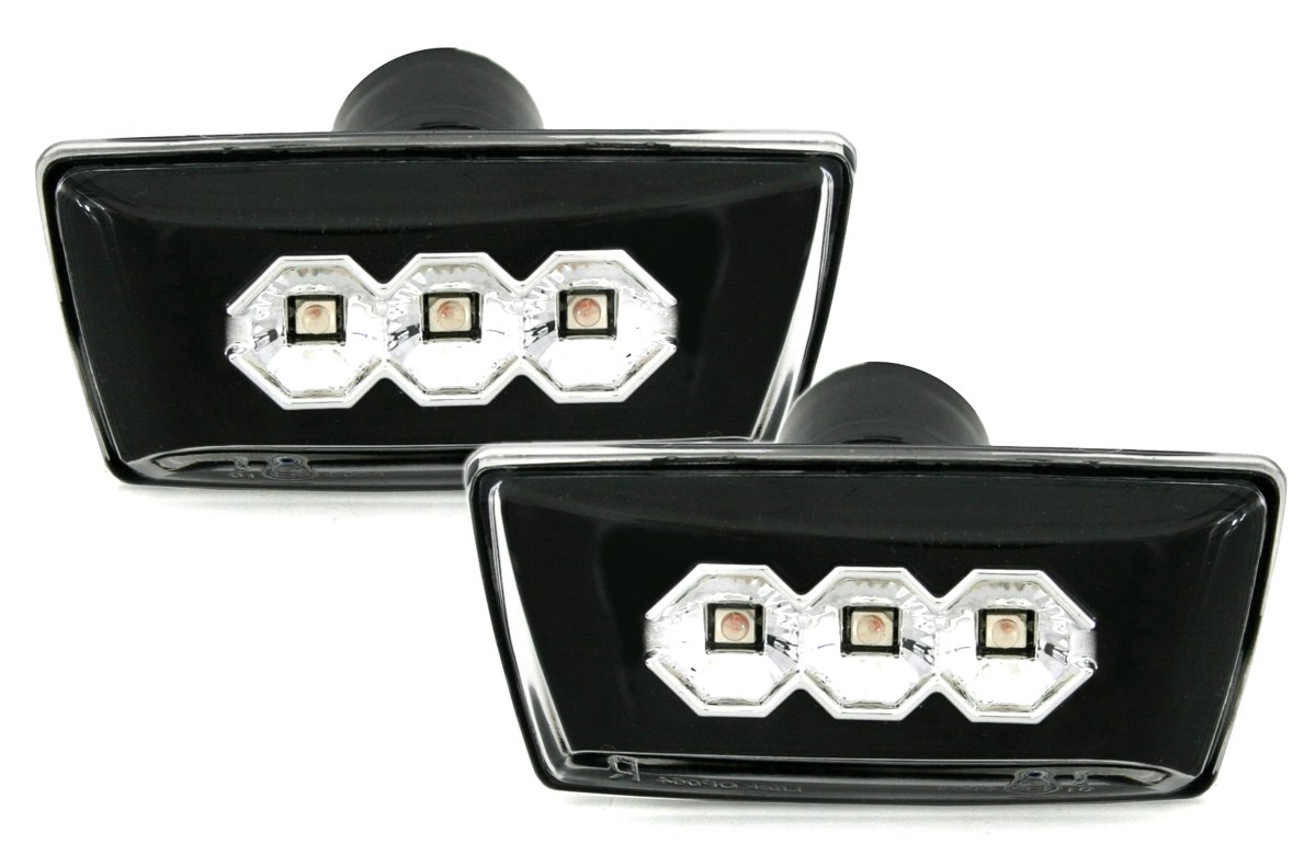 Eagle Eyes LED Seitenblinker Set in Klarglas Schwarz für Opel Astra H von Eagle Eyes