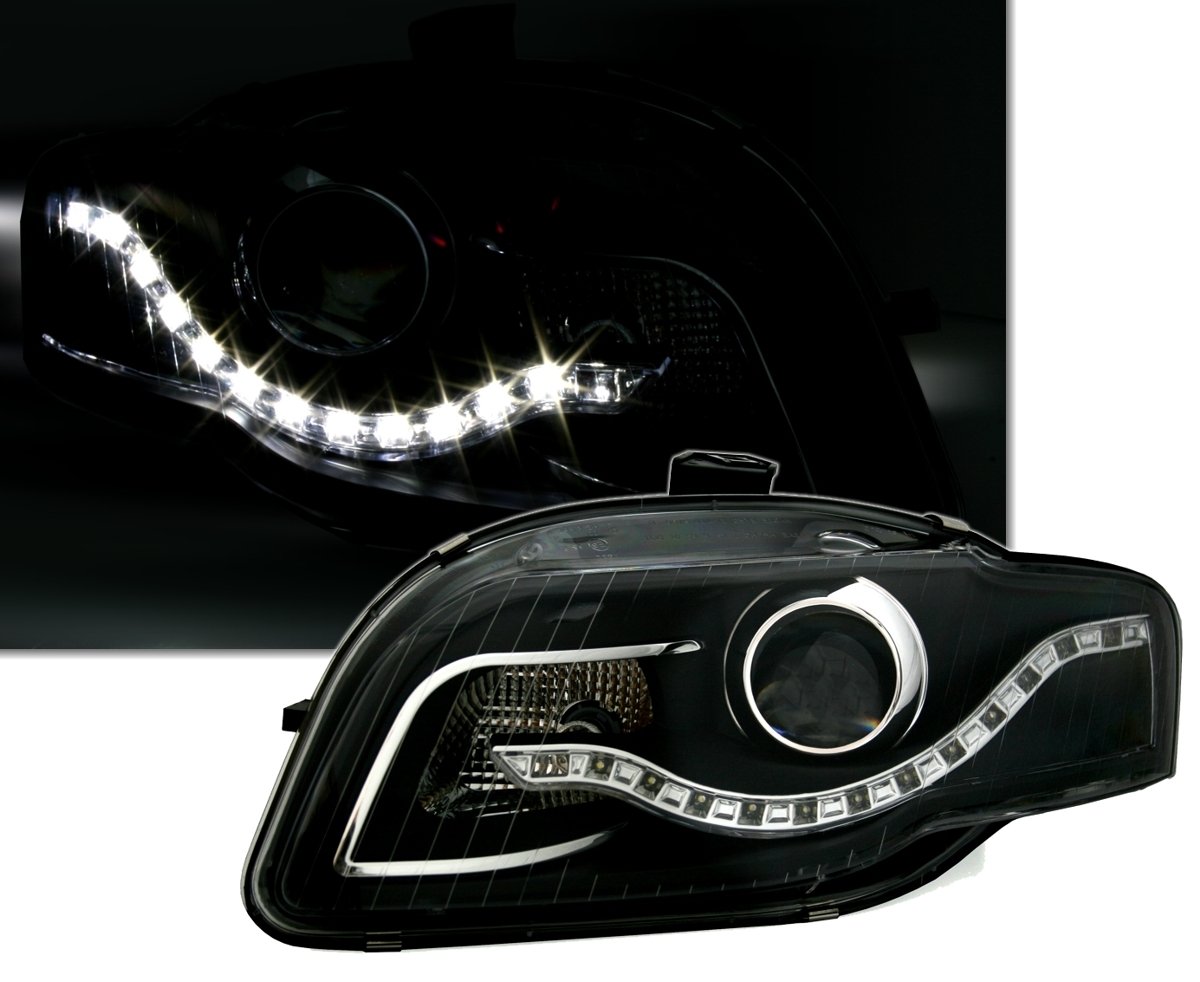 Eagle Eyes Scheinwerfer Set in Klarglas Schwarz, mit LED Tagfahrlicht Optik Eagle Eyes Scheinwerfer Set in Klarglas Schwarz, mit LED Tagfahrlicht Optik von Eagle Eyes