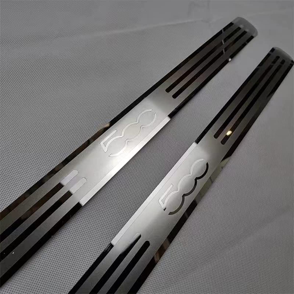 Pack of 2 Car Exterior Door Sill Protectors Accessories for FIAT 500 500C Acciaio Porta, Abrasion Protection Threshold Welcome Pedal Bar Cover Styling Decoration Pack of 2 Car Exterior Door Sill Protectors Accessories for FIAT 500 500C Acciaio Porta, Abrasion Protection Threshold Welcome Pedal Bar Cover Styling Decoration von Eamily
