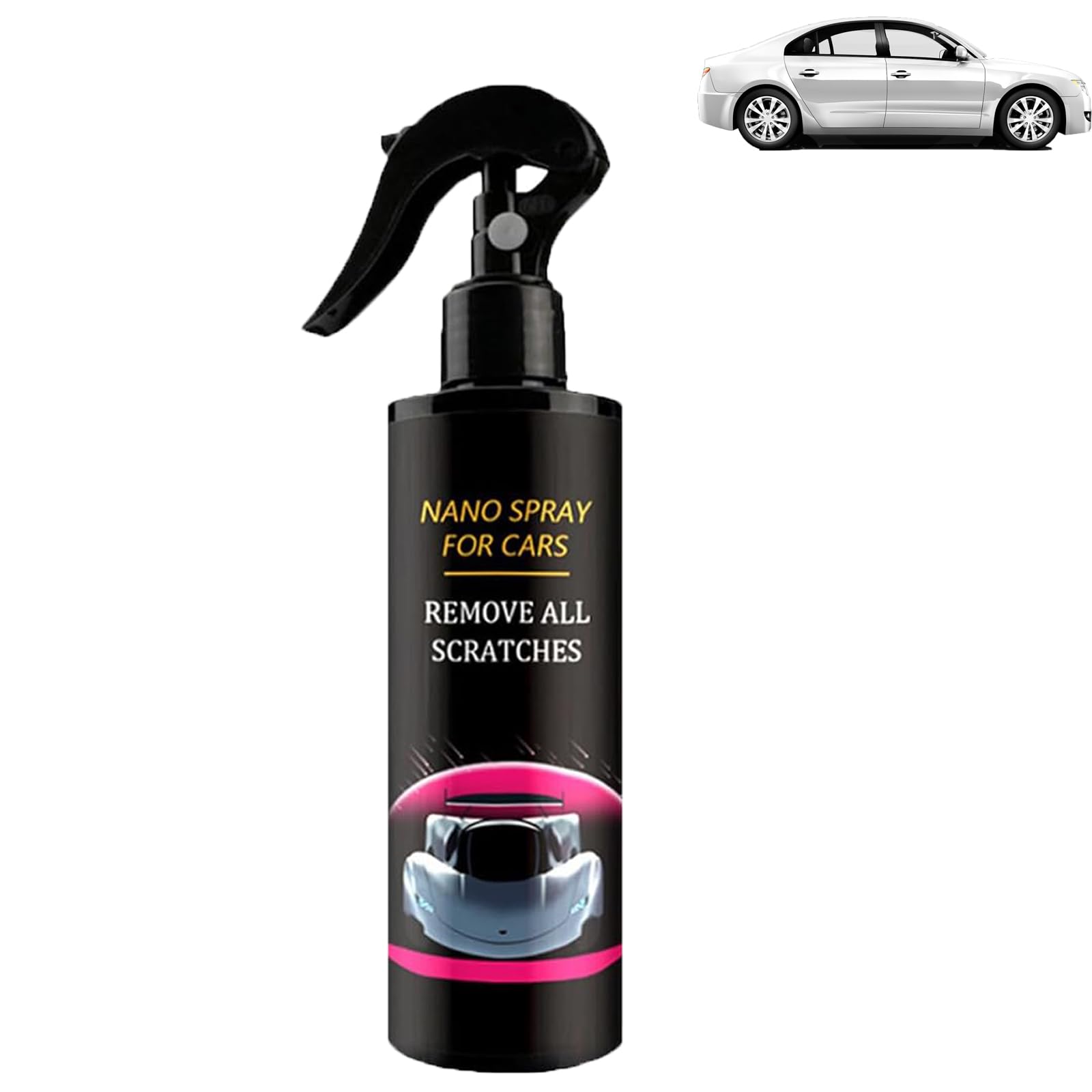 Nuracoat Nano Car Spray, 2025 New Car Scratch Quick Repair Nano Spray, Multifunctional Coating Renewal Agent,Instant Invisible Scratch Remover,Long-Lasting Protection, All Cars (120ML,1PCS) von EasPowest
