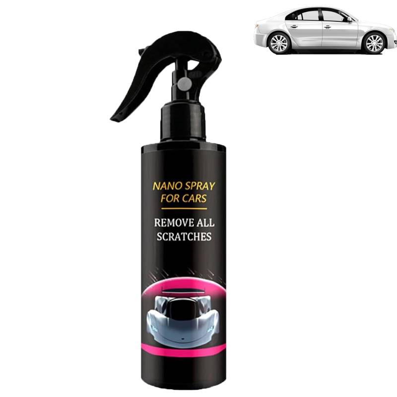 Nuracoat Nano Car Spray, 2025 New Car Scratch Quick Repair Nano Spray, Multifunctional Coating Renewal Agent,Instant Invisible Scratch Remover,Long-Lasting Protection, All Cars (120ML,1PCS) von EasPowest