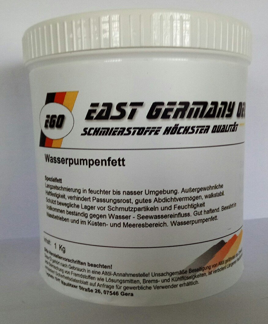 East Germany OIL EGO Wasserpumpenfett Dose 1 Kg von East Germany OIL