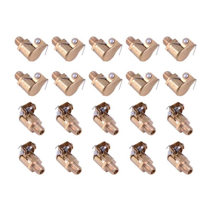 20 Stück M6x1mm Messing Fett Ölbecher Öler Feder Klappdeckel für Hit Miss Motor von Eastar