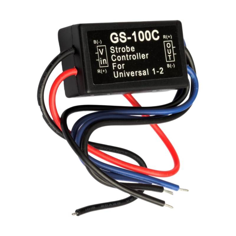 1 Stück GS-100C DC 12 V Blitz-Stroboskop-Controller, Auto-Blinkmodul von Eastsplend