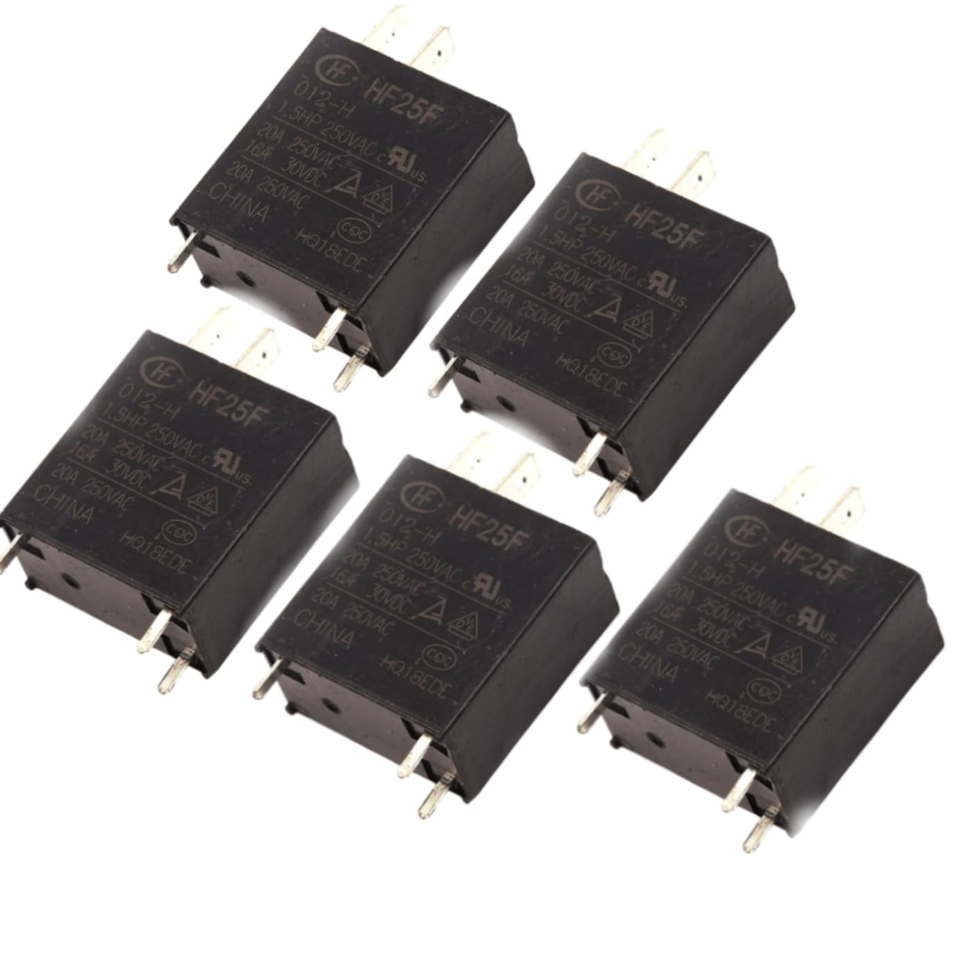 5 Stück Relais HF25F-012-H 12 V DC 3-polig Mrowave Backofenrelais 5 Stück Relais HF25F-012-H 12 V DC 3-polig Mrowave Backofenrelais von Eastsplend