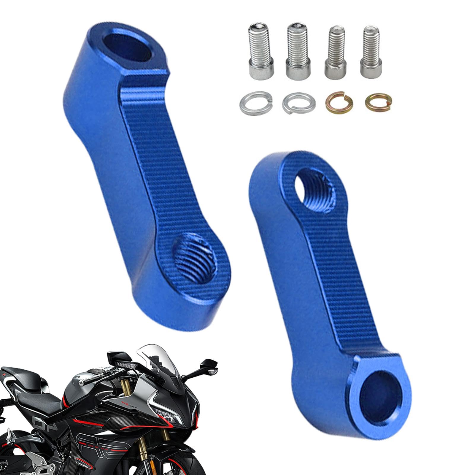 Eastuy Motorrad-Spiegelverlängerungen, Motorrad-Spiegelhalterung - Motorradspiegeladapter | Aluminiumlegierung-Spiegelhalterungs-Riser-Extender, Motorrad-Modifikationszubehör Eastuy Motorrad-Spiegelverlängerungen, Motorrad-Spiegelhalterung - Motorradspiegeladapter | Aluminiumlegierung-Spiegelhalterungs-Riser-Extender, Motorrad-Modifikationszubehör von Eastuy