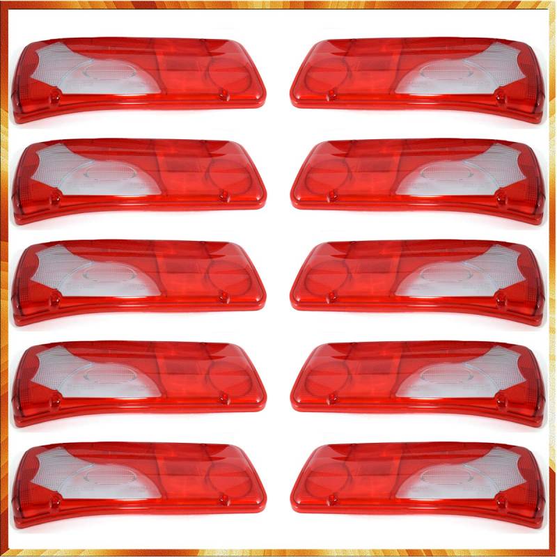 10x Lichtscheibe Heckleuchte Ersatzglas Rücklichtglas für TGA TGL TGX TGS Sprinter von Easy Link