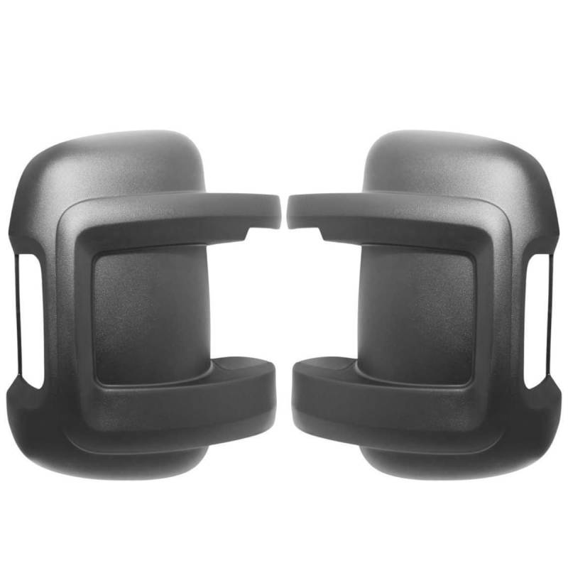 Easy Link 2x Außenspiegel Abdeckung Kappe Links Rechts Schwarz Kurz Arm Kompatibel mit Peugeot Boxer Citroen Jumper Fiat Ducato 2006-2020 735424438 735424437 von Easy Link