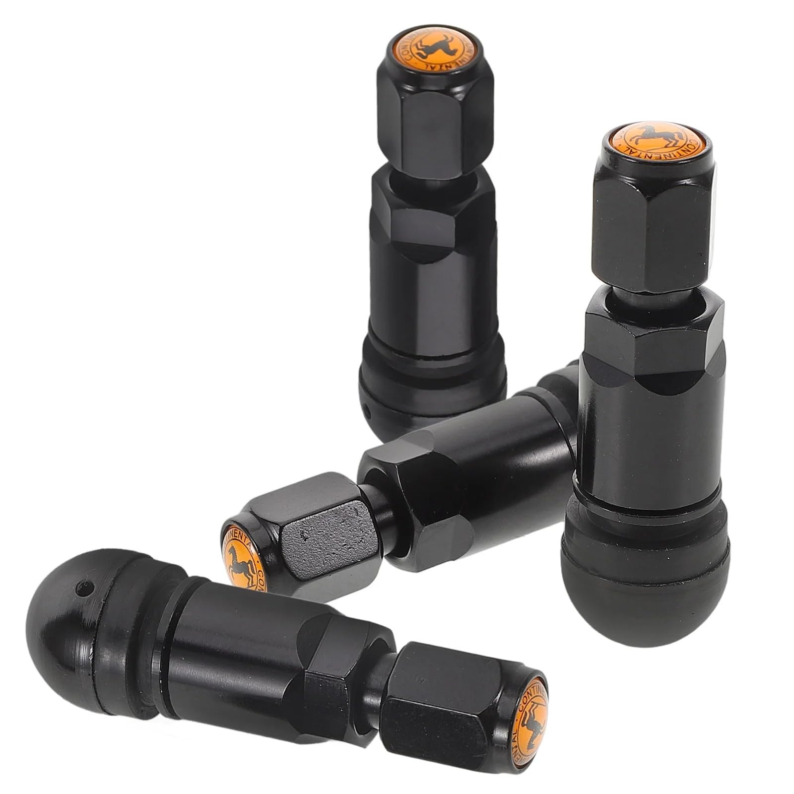 Easy Link 4X Auto Gummiventile Reifenventile Continental Ventile Felgenventile Graphit Autoventile von Easy Link