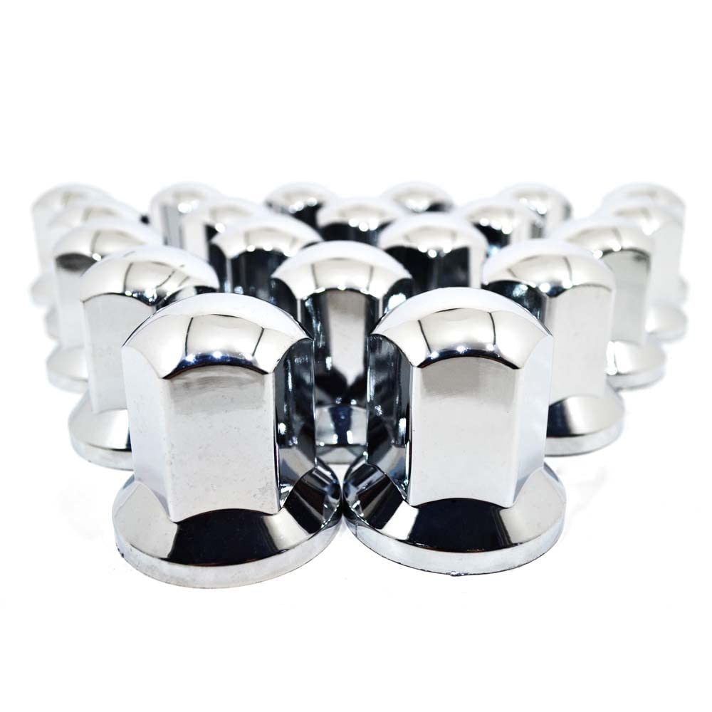 Easy Link 60 x Lange 33 mm Radkappen Chrom Radmutterkappen Radmutterschutz Kunststoff SW LKW Anhänger Easy Link 60 x Lange 33 mm Radkappen Chrom Radmutterkappen Radmutterschutz Kunststoff SW LKW Anhänger von Easy Link