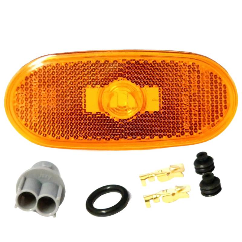 Easy Link Seitenmarkierungsleuchte 12V mit Glühbirne Orange Kompatibel mit Mercedes Sprinter 906 W906 VW Crafter E-Prüf 9068201456 0038202956 2E0945061C von Easy Link