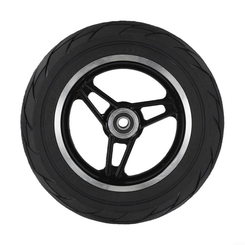 10 x 2,125 Vollreifen 25,4 cm Vollreifen reiner Elektro-Scooter pannensicherer Gummireifen, explosionsgeschützter Reifen mit Radnabenmontage (10 mm) von EasyByMall