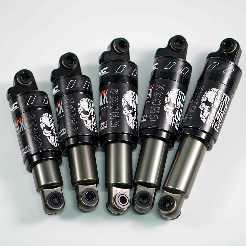 Fahrrad-Performance-Enhancer Stoßdämpfer hinten, 120, 200 mm, aus leichter Aluminiumlegierung (165 mm-750) von EasyByMall