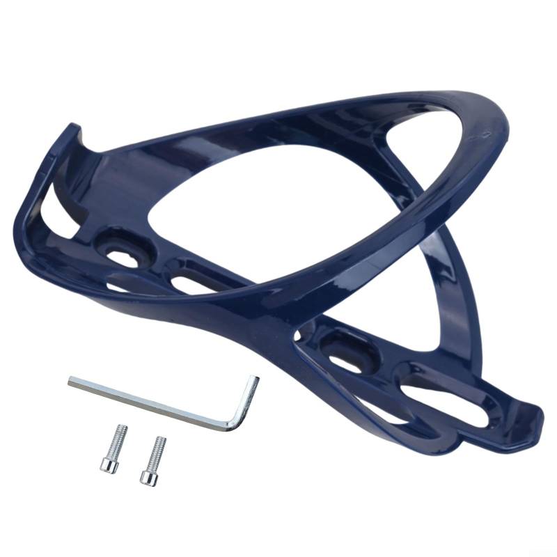 Leichter Fahrrad-Wasserflaschenhalter, einfache Installation mit Schrauben, passend für verschiedene Flaschen mit einem Durchmesser von bis zu 7 x 1 cm (dunkelblau) von EasyByMall