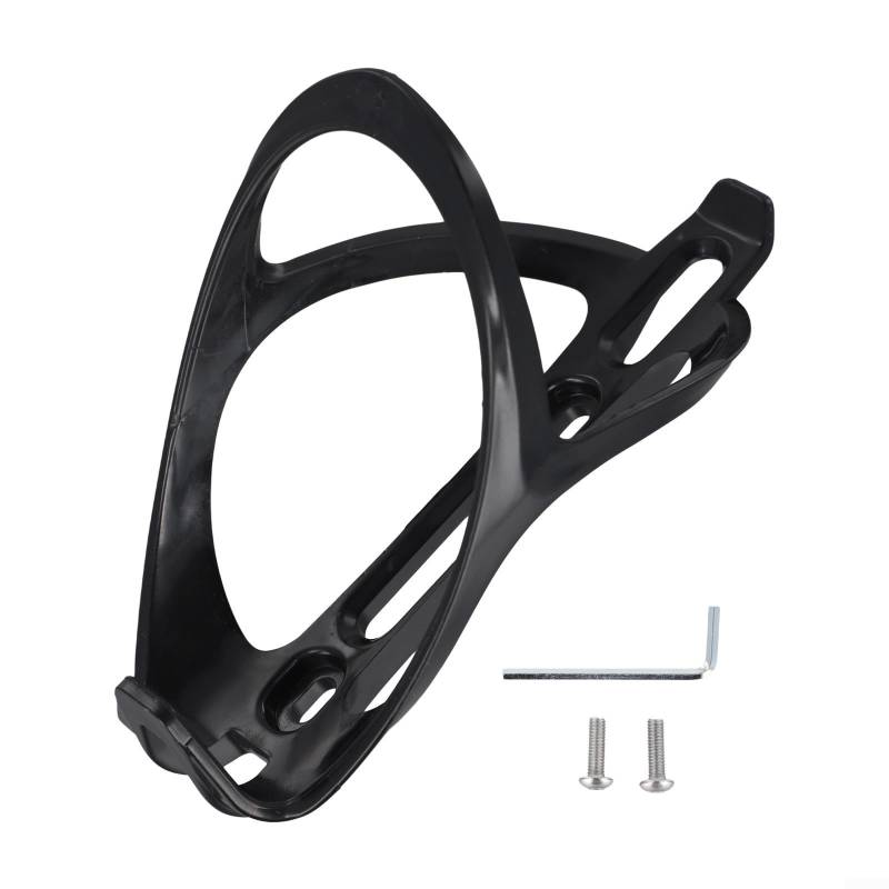 Leichter Fahrrad-Wasserflaschenhalter, einfache Installation mit Schrauben, passend für verschiedene Flaschen mit einem Durchmesser von bis zu 7 x 1 cm (schwarz) von EasyByMall