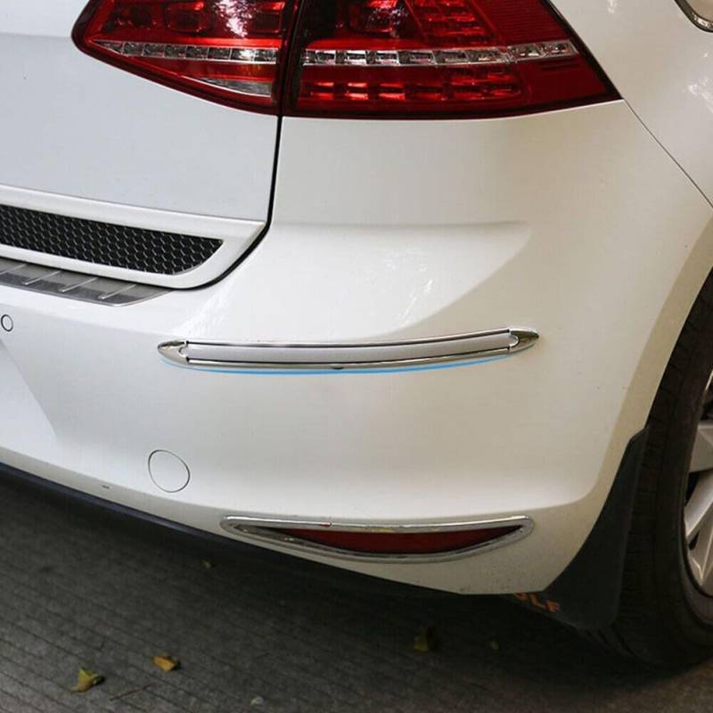 Schützen Sie Ihr Auto mit 4 Chrom-Stoßstangen-Ecken-Anti-Kratz-Aufklebern von EasyByMall