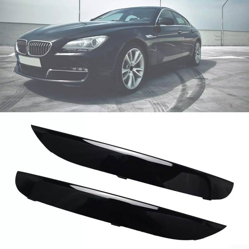Stilvolle glänzende schwarze Frontstoßstangengitter Zierleiste, Frontstoßstangengitter Zierleiste 51117903673 51117903674 für 7S F01 F02 F02 von EasyByMall