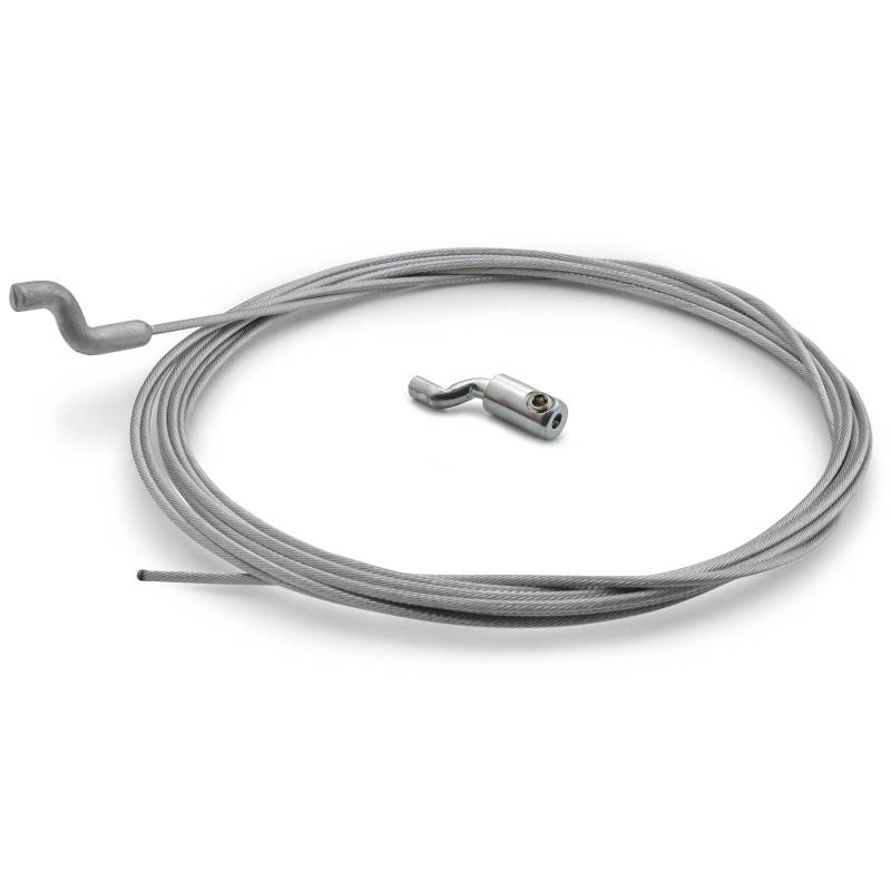 Easyboost Gaszug Gasseil Flexibler Ø1,5mm mit Z-Endstück Schraubnippel 2,50 Meter Universal Gaskabel mit Schraubnippel für Rasenmäher Einachsschlepper Freischneider (1 Gaszug) von Easyboost