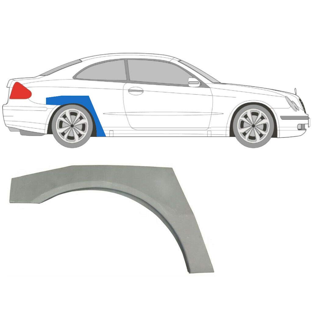 CLK W209 Coupe 2002-2009 Reparaturblech hinten rechts von Easyparts