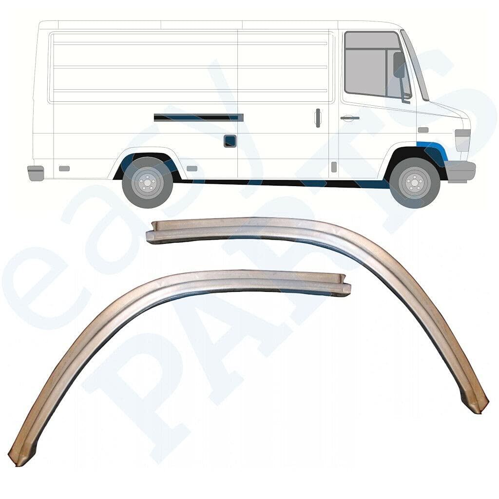 Frontflügel-Reparaturblech, Frontflügel, 2 Stück, passend für Mercedes Vario, 1996, alle Modelle, Limousine und Kombi, unlackierter Stahl, für beide Seiten des Autos, Beseitigen von Rost in Ihrem Frontflügel-Reparaturblech, Frontflügel, 2 Stück, passend für Mercedes Vario, 1996, alle Modelle, Limousine und Kombi, unlackierter Stahl, für beide Seiten des Autos, Beseitigen von Rost in Ihrem von Easyparts