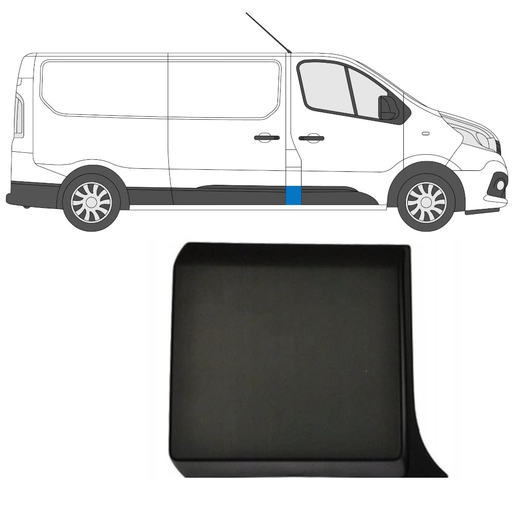 Seitentür Zierleiste Leiste Autotür Schutz Verkleidung Ersatz mit Clips für Renault Trafic/Opel Vivaro/Fiat Talento/für alle Designmodelle von 2014 bis 2022 Seitentür Zierleiste Leiste Autotür Schutz Verkleidung Ersatz mit Clips für Renault Trafic/Opel Vivaro/Fiat Talento/für alle Designmodelle von 2014 bis 2022 von EasyParts