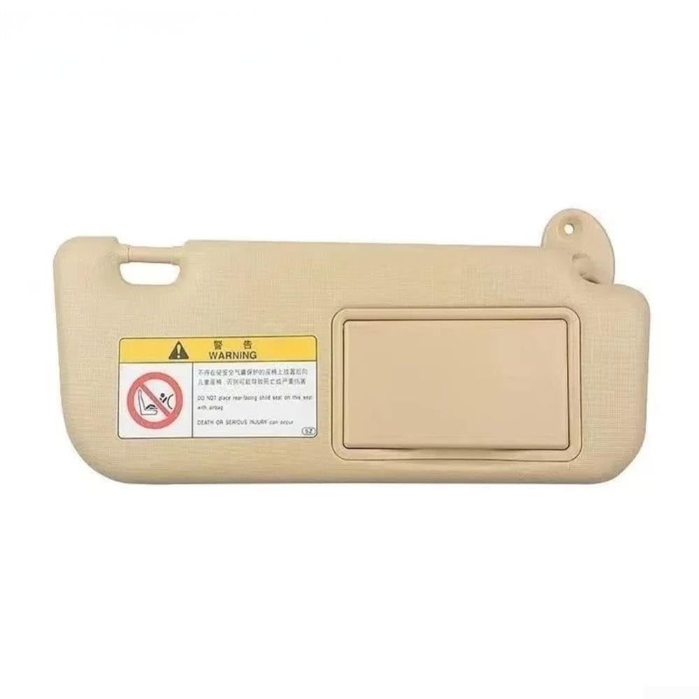 Eawfgtuw Für Corolla E160 E170 Auto-Sonnenblende, Innen-Ersatz mit Make-up-Spiegel für Modelle 2014, 2015, 2016, 2017, Fahrerseite (beige rechts) von Eawfgtuw