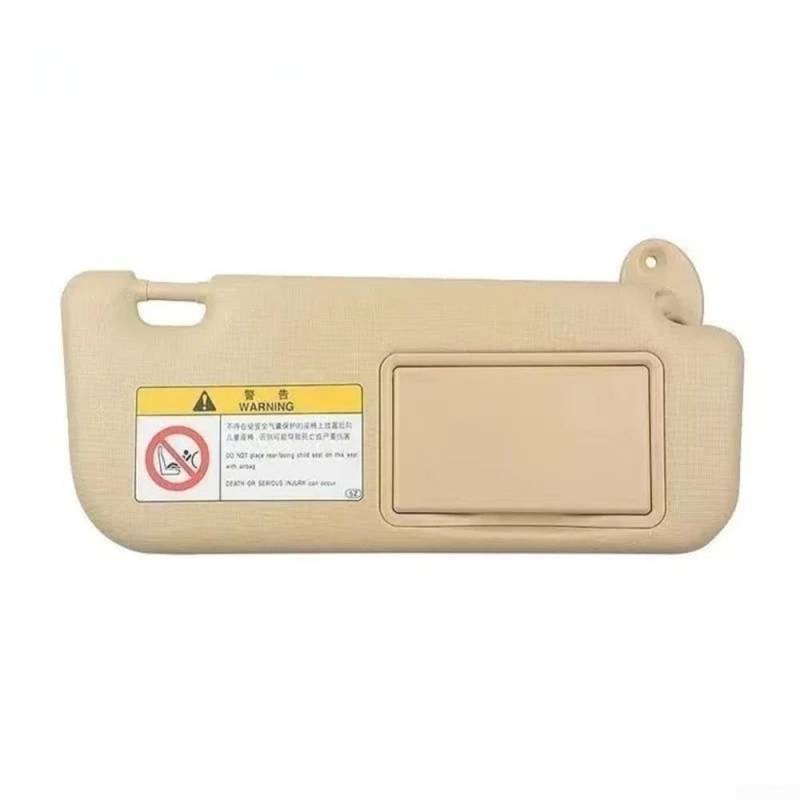 Eawfgtuw Für Corolla E160 E170 Auto-Sonnenblende, Innen-Ersatz mit Make-up-Spiegel für Modelle 2014, 2015, 2016, 2017, Fahrerseite (beige rechts) von Eawfgtuw