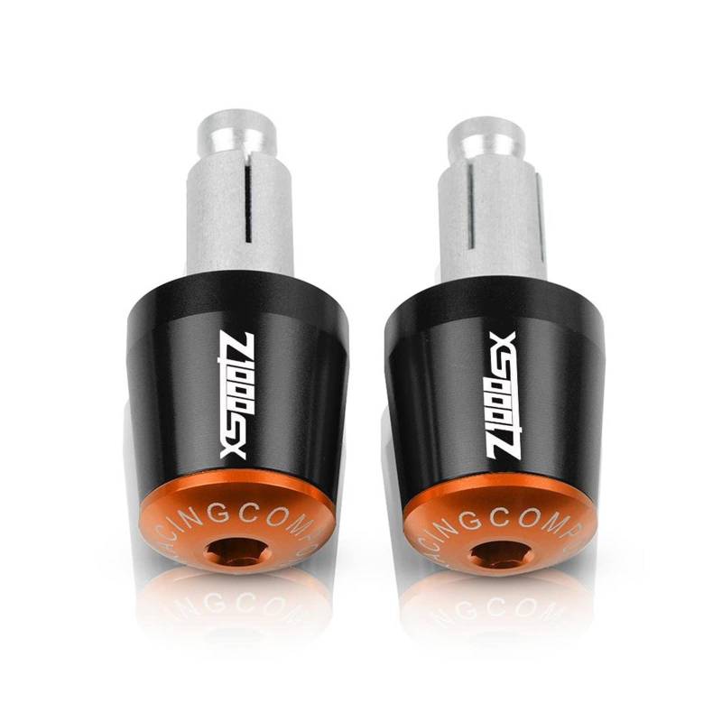 Für Kawasaki Z1000 Z1000SX Z 1000 SX Ninja 1000 Ninja1000 78''22MM Motorrad Lenkergriffe Endkappe Anti Vibration Slider Plug (Color : Orange) von EbayiN