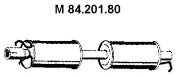 Eberspächer 84.201.80 Mittelschalldämpfer von EberspÃ¤cher