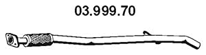 Eberspächer 03.999.70 Abgasrohr von Eberspächer