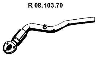 Eberspächer 08.103.70 Abgasrohr von Eberspächer