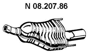 Eberspächer 08.207.86 Endschalldämpfer von Eberspächer