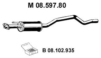 Eberspächer 08.597.80 Mittelschalldämpfer von Eberspächer