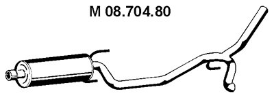 Eberspächer 08.704.80 Mittelschalldämpfer von Eberspächer