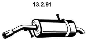 Eberspächer 13.2.91 Endschalldämpfer von Eberspächer