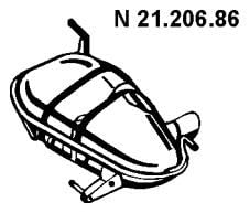 Eberspächer 21.206.86 Endschalldämpfer von Eberspächer