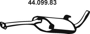 Eberspächer 44.099.83 Endschalldämpfer von Eberspächer