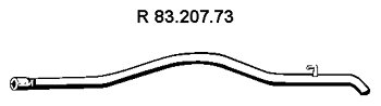 Eberspächer 83.207.73 Abgasrohr von Eberspächer