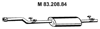 Eberspächer 83.208.84 Mittelschalldämpfer von Eberspächer