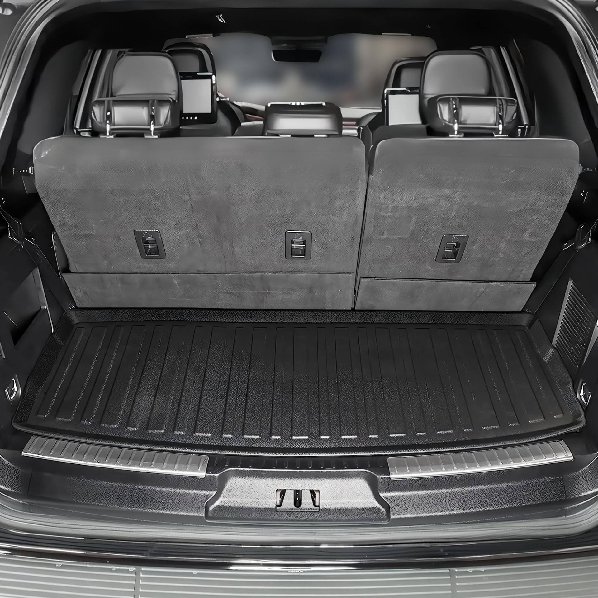 Premium Cargo Liner für Lincoln Navigator SUV 2018-2023 - 100% Schutz - Passgenaue Auto-Kofferraummatte - Ganzjahresmatte Schwarz - 3D-förmige lasergemessene Kofferraumauskleidung für Ford Expedition Premium Cargo Liner für Lincoln Navigator SUV 2018-2023 - 100% Schutz - Passgenaue Auto-Kofferraummatte - Ganzjahresmatte Schwarz - 3D-förmige lasergemessene Kofferraumauskleidung für Ford Expedition von EcoLiner USA