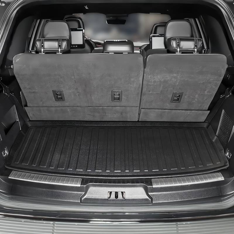 Premium Cargo Liner für Lincoln Navigator SUV 2018-2023 - 100% Schutz - Passgenaue Auto-Kofferraummatte - Ganzjahresmatte Schwarz - 3D-förmige lasergemessene Kofferraumauskleidung für Ford Expedition von EcoLiner USA