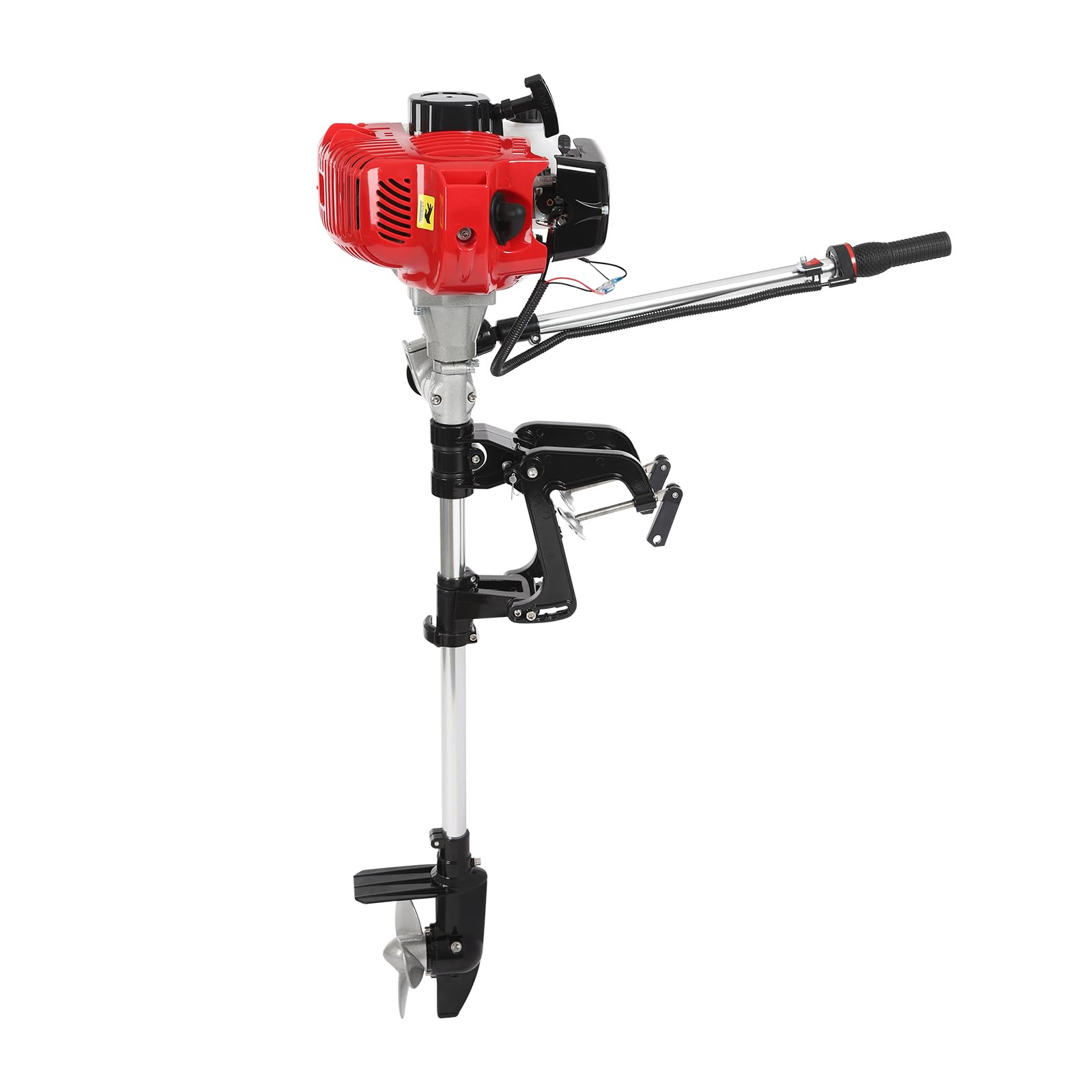Benzinmotor Boot Außenbordmotor 6PS 2 Takt Aussenbordmotor Bootsmotor Bootengine Benzin-Bootsmotor 1 Zylinder Dreiflügeliger Propeller TCI-Zündung 9000rpm für Schlauchboote, Segelboote Benzinmotor Boot Außenbordmotor 6PS 2 Takt Aussenbordmotor Bootsmotor Bootengine Benzin-Bootsmotor 1 Zylinder Dreiflügeliger Propeller TCI-Zündung 9000rpm für Schlauchboote, Segelboote von Ecoggeder