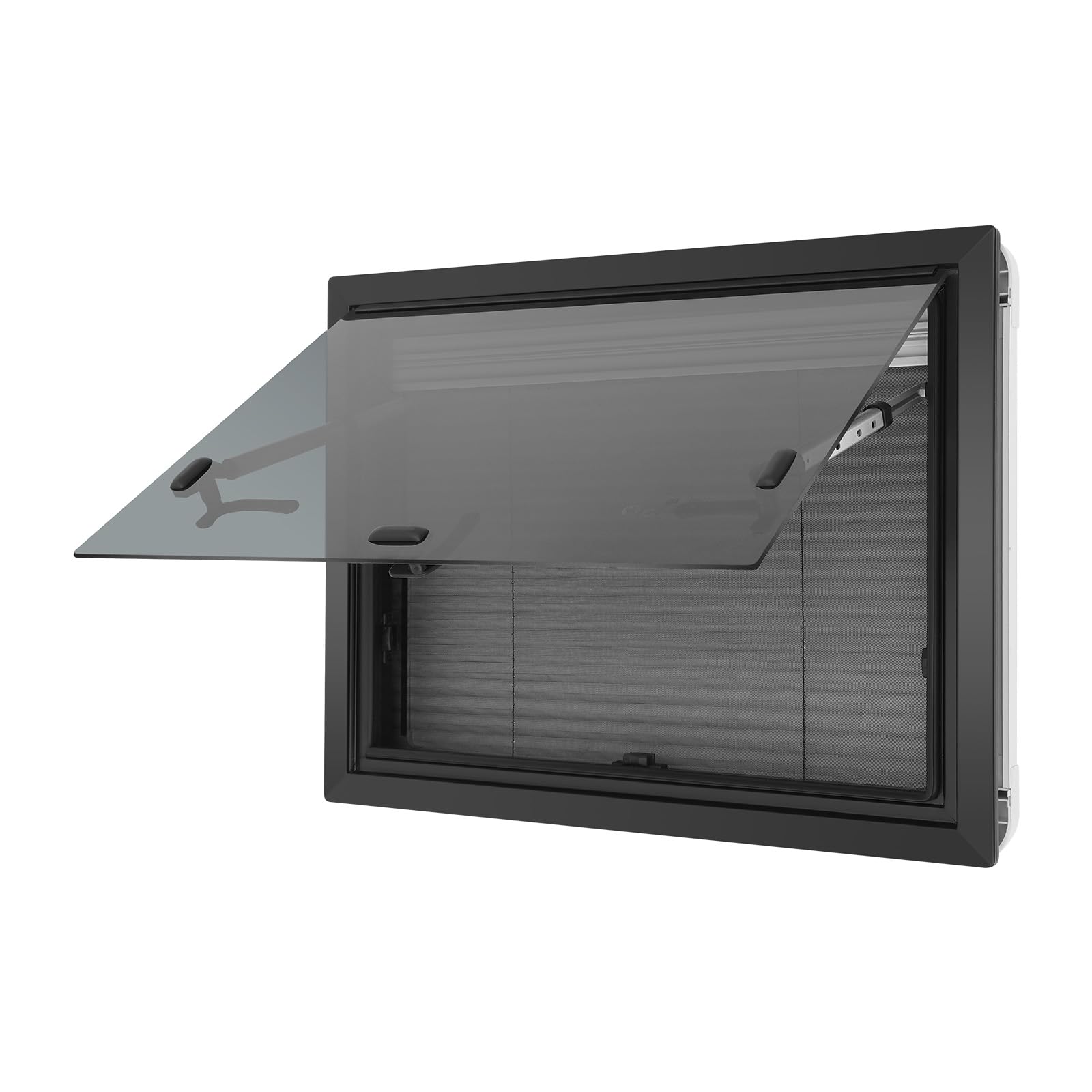 Wohnmobilfenster 650x500mm Wohnwagen Fenster, Ausstellfenster Camper Wohnmobil Fenster mit Rollo Camper 65°, RV Externes Push Fenster mit Fliegengitter und Integriertem Wohnmobilfenster 650x500mm Wohnwagen Fenster, Ausstellfenster Camper Wohnmobil Fenster mit Rollo Camper 65°, RV Externes Push Fenster mit Fliegengitter und Integriertem von Ecoggeder