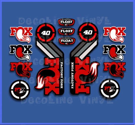 Ecoshirt 0B-RL9E-5AKX Aufkleber Fox Float 40 2015 Heritage Dp1089 Aufkleber Sticker Decals Aufkleber, Rot von Ecoshirt