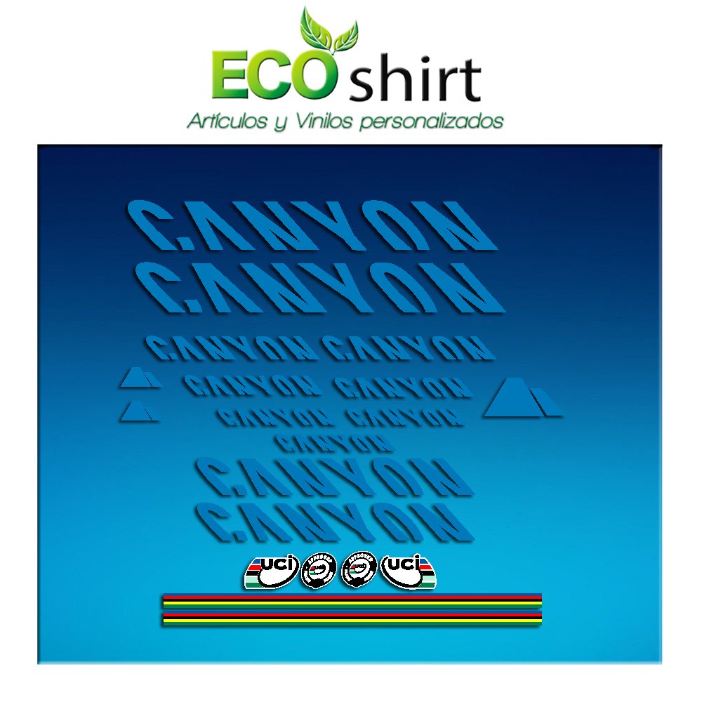 Ecoshirt 1R-NPQH-1LS1 Aufkleber Sticker Canyon Bike Abziehbilder Selbstkleber von Ecoshirt