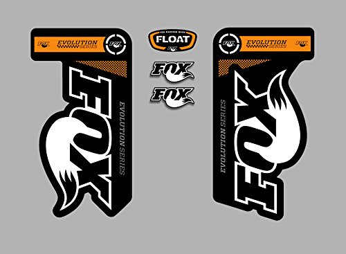 Ecoshirt 9G-YO3R-SUJU Aufkleber Gabel Fox Float Evolution Fdp02 Stickers Aufkleber Decals Autocollants Adesivi, Orange von Ecoshirt