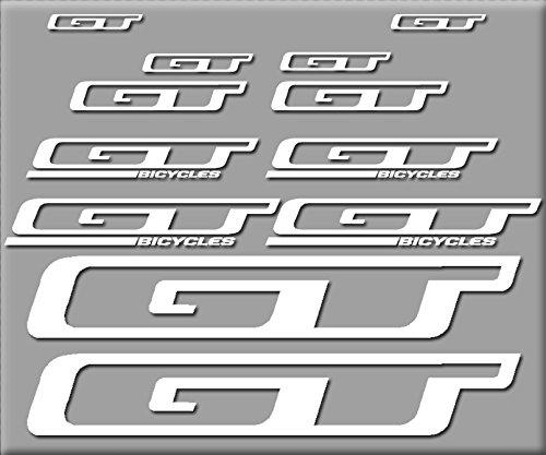 Ecoshirt DL-34N5-OJ6N Aufkleber GT Bikes New R229 Vinyl Decal Sticker Decal Sticker Decal Sticker MTB Bike weiß von Ecoshirt