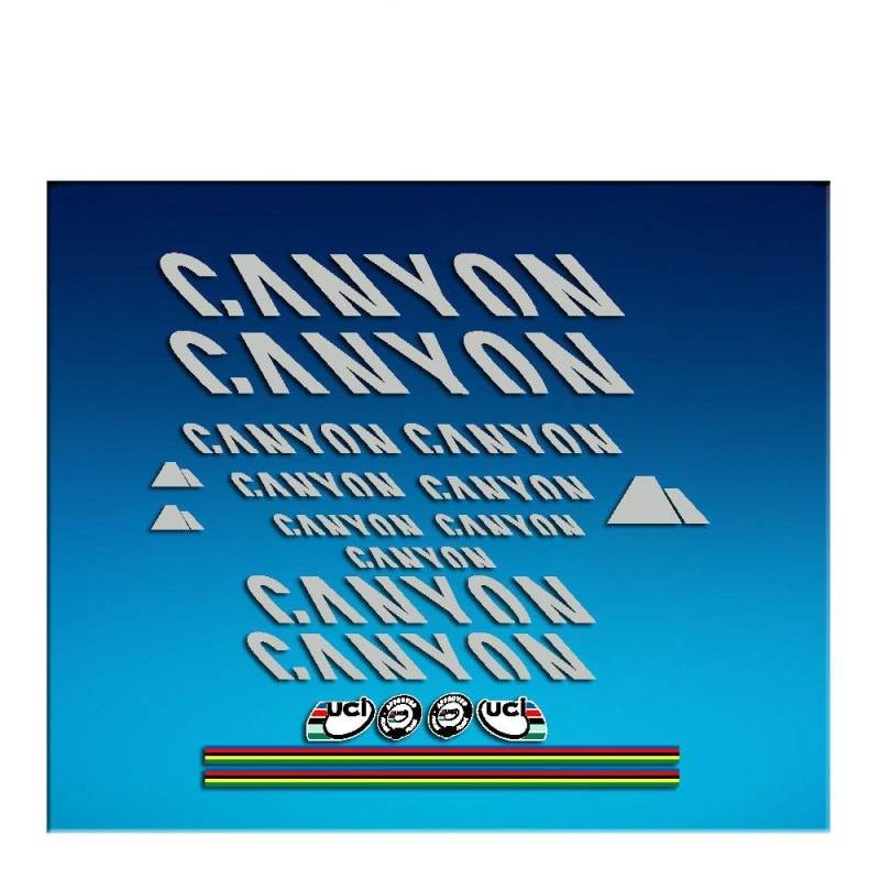 Ecoshirt FZ-XHT6-M0AV Aufkleber Canyon Bike Sticker Decals Sticker Frame von Ecoshirt