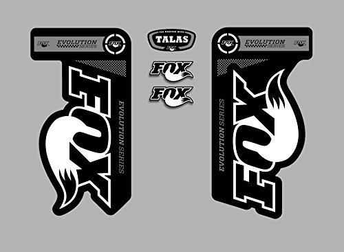 Ecoshirt HX-26T7-N93K Aufkleber Gabel Fox Größen Evolution Fdp03 Stickers Aufkleber Decals Autocollants Adesivi, Grau von Ecoshirt